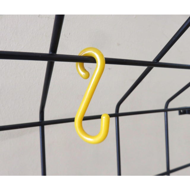 Black String Coat Rack by Karl Fichtel for Drahtwerke Erlau, 1950s For Sale - Image 13 of 18