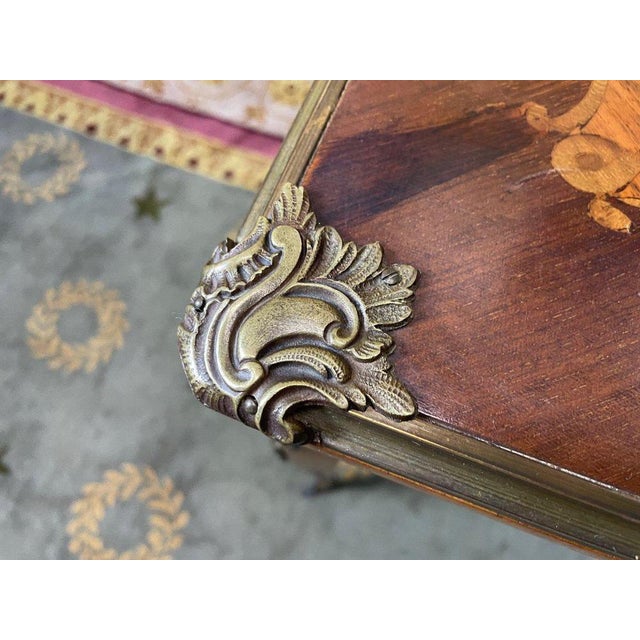 Louis XV Games Table in Marquetry For Sale - Image 4 of 9