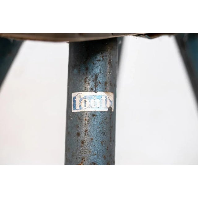 Brown Leather and Varnished Iron Italian Exercise Horse For Sale - Image 4 of 6