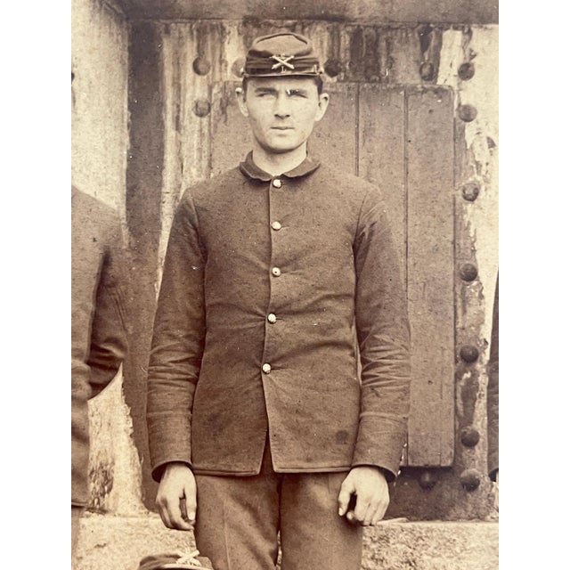 Union Civil War Photo 11 L-2 Officers & Dog Possibly Richmond Prisons In Situ For Sale - Image 9 of 12