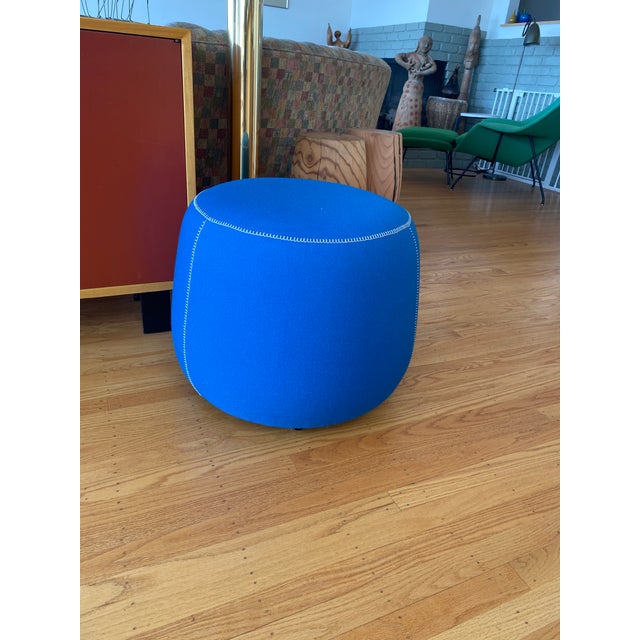 Bernhardt Designs Upholstered Pouf Stool For Sale In San Francisco - Image 6 of 6
