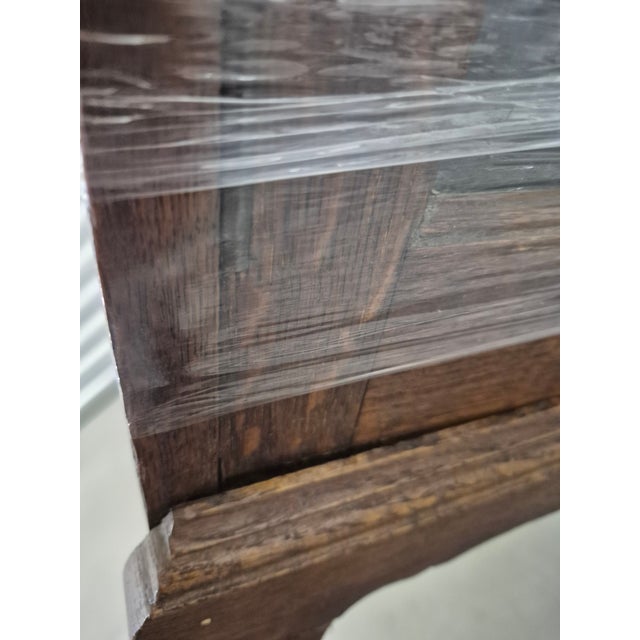 Antique Oak Side-by-Side Secretary Desk and Bookcase For Sale - Image 15 of 17