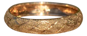 The Crissy: Ladies 10 K Gold Crisscross Band