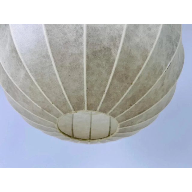 Mid-Century Round Cocoon Pendant Lamp, Italy, 1960s For Sale - Image 6 of 10