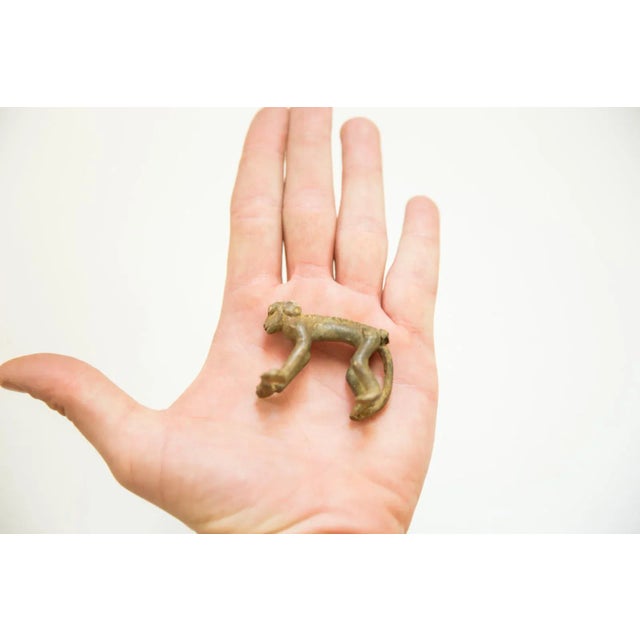 Mid 20th Century Vintage African Bronze Monkey For Sale - Image 5 of 7