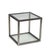 Vintage Cubic Coffee Table in Glass & Metal, Italy, 1960s For Sale - Image 9 of 9