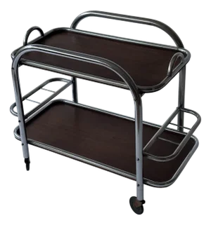 Modern Steel Bar Cart by Robert Mallet-Stevens, 1930s