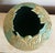 1970s Vintage Large Blue Studio Pottery Vase With Sunflower Relief Pattern For Sale - Image 5 of 10