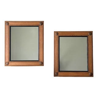 Arts and Crafts Wall Mirrors in Oak, Britain, 1900, Set of 2 For Sale