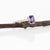 Stella Solid 14k Gold Amethyst Ring With Natural Diamonds Accents, Emerald Cut, Size 6.75 For Sale - Image 4 of 8