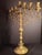 Brass Rare 19thC Antique Polish Brass Menorah Large 22.7" 7 Branch Synagogue Knops For Sale - Image 8 of 18