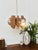 Metal 1960s Wood and Chromed Steel Pendant With Three Lights From Mazzega For Sale - Image 7 of 10