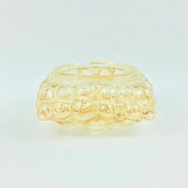 Mid-Century Modern Amber Bubble Glass Flush Mount by Helena Tynell for Limburg, Germany, 1970s For Sale - Image 13 of 14