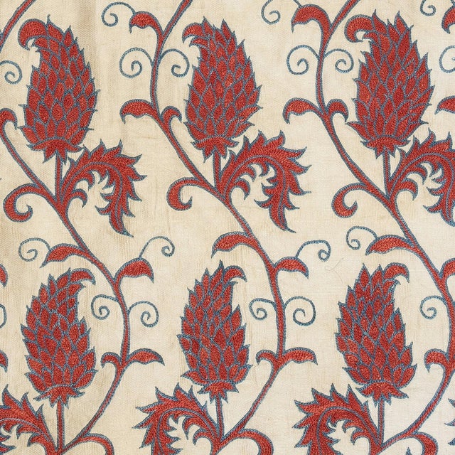 New Hand-Embroidered 100% Silk Cushion Cover – Authentic Uzbek Textile Art Elevate your home décor with this exquisite...