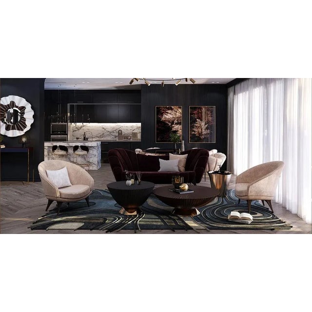 Brown Hissan Arabi Console Table from Alma De Luce For Sale - Image 8 of 9