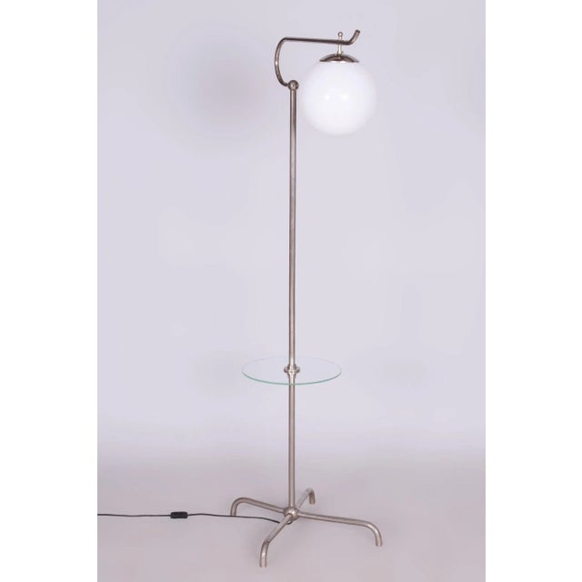 Czech Bauhaus Chrome Floor Lamp by Hynek Gottwald, 1930s For Sale - Image 9 of 12