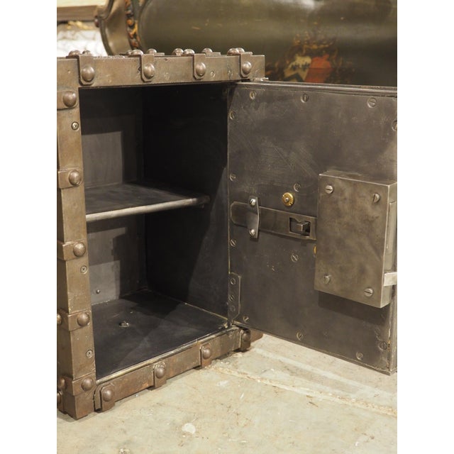 Antique Bauche Incombustible Cast Iron Safe From Northeastern France, Circa 1870 For Sale - Image 4 of 14