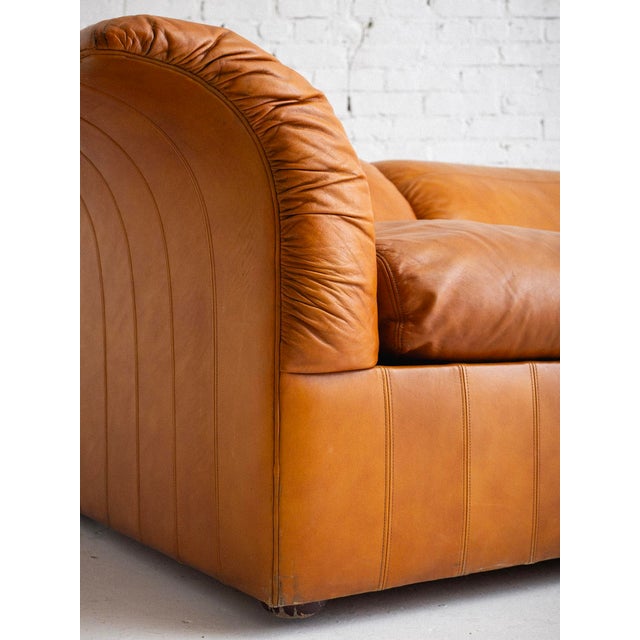 1970s Luigi Massoni for Poltrona Frau Leather Sofa For Sale - Image 5 of 13