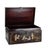 An antique Chinese document box, dating to approximately 1890, features a rich polychromed Chinoiserie decoration. Crafted...