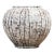 Vintage Brown and White Ceramic Vase For Sale
