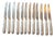 Silver-Plated Metal Knife Set from Ercuis, 1950s, Set of 12 For Sale