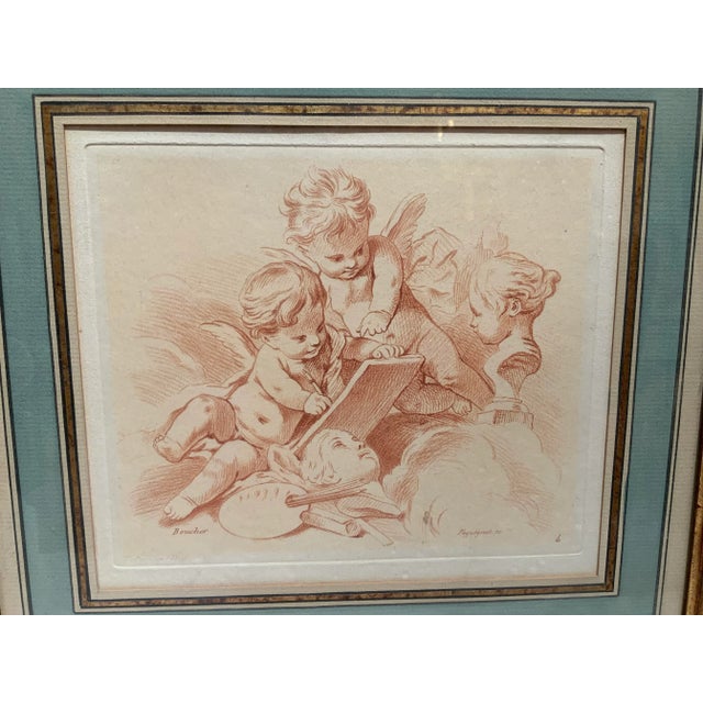 French Antique French Engraving by Auguste Pequegnot For Sale - Image 3 of 10