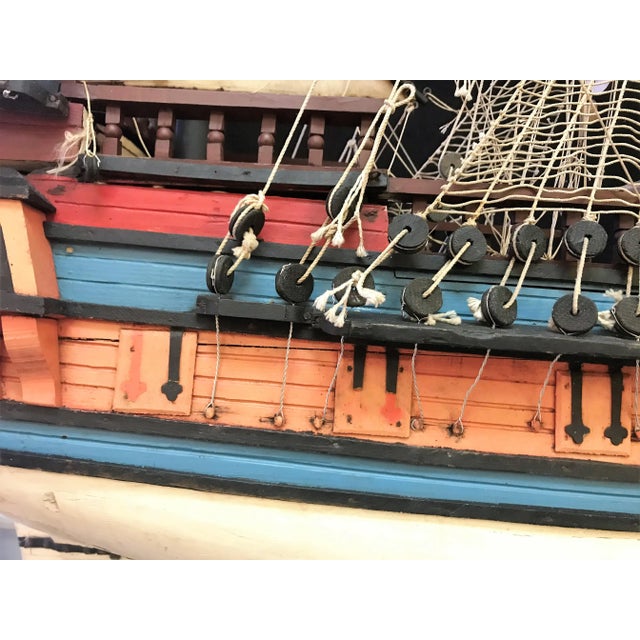 Large Scale Antique Model Ship Circa Early 1900s For Sale In West Palm - Image 6 of 13