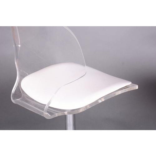 Metal Mid-Century Modern Chairs in Chromed Steel and Acrylic Glass, Czech, 1960s, Set of 2 For Sale - Image 7 of 9