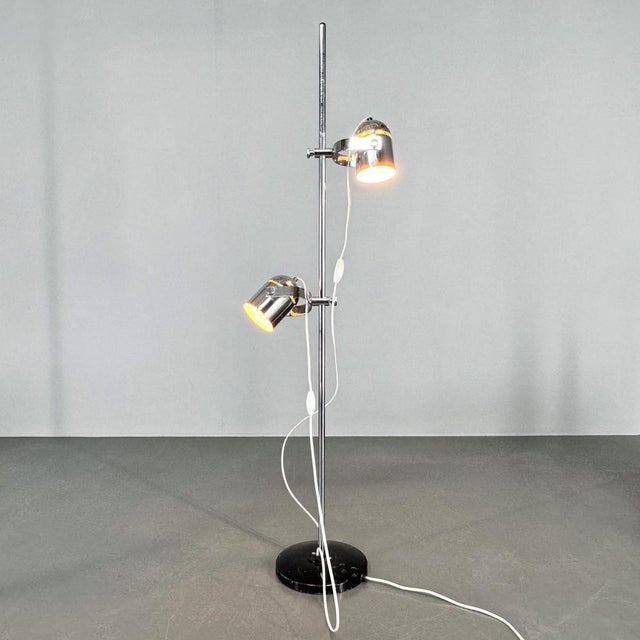Vintage chrome floor lamp from the combi lux collection, designed by stanislav indra in the 1970's, manufactured by...