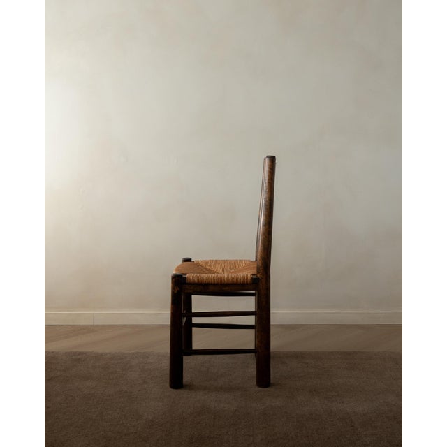 Vintage French Brutalist Dining Chairs by Georges Robert, 1950s, Set of 6 For Sale - Image 10 of 18