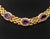 18k Yellow Gold and Amethyst Necklace For Sale - Image 4 of 14
