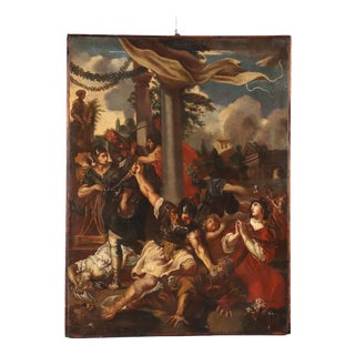 Follower of Pietro da Cortona, The Age of Iron, 17th Century, Oil on Canvas For Sale