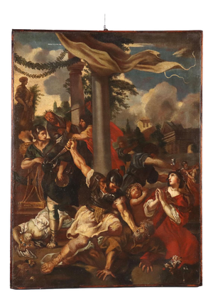 Follower of Pietro da Cortona, The Age of Iron, 17th Century, Oil on Canvas