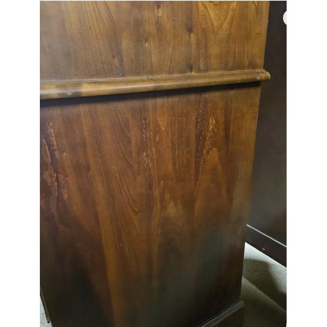 1990s Stickley Solid Cherry High Cabinet For Sale - Image 10 of 10