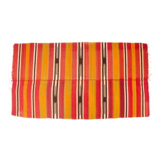 Bohemian Floral Wool Kilim Rug For Sale