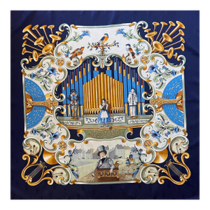 Hermès Scarf “Orgauphone Et Autres Mécaniques” 1996