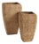 Seagrass Tall Square Planters, Set Of 2 For Sale