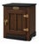 PAIR OF WHITE CLAD ICEBOX NIGHTSTANDS IN OLD CHAPEL SATIN WALNUT™ & ONYX RESERVE FINISH A rare and visually compelling...