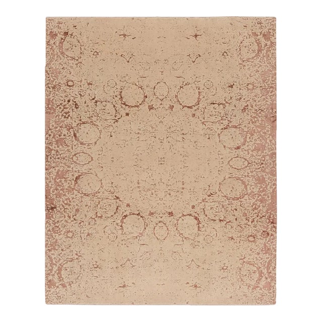 Rug & Kilim’s Modern Classics Rug in Beige-Brown With Abstract Geometric Pattern For Sale