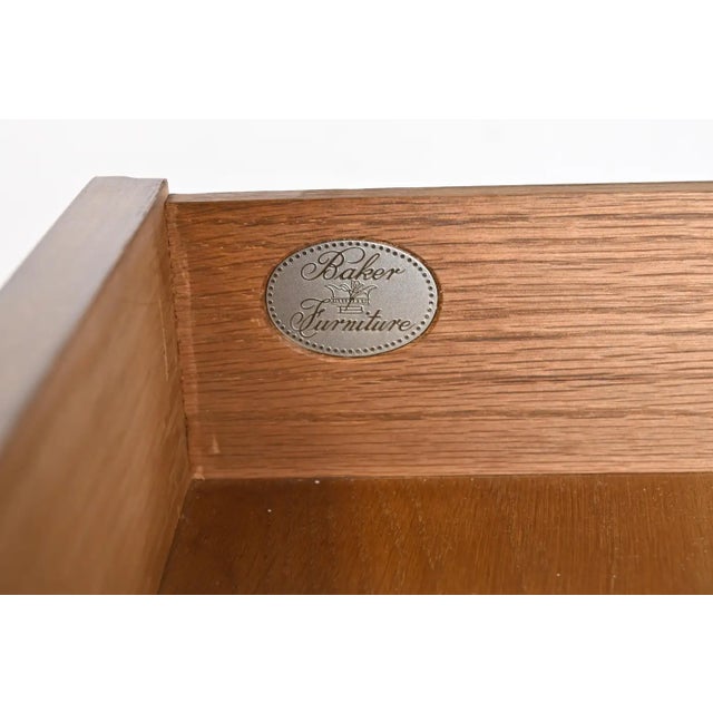 Late 20th Century Baker Stately Homes Slant Top Desk For Sale - Image 9 of 14