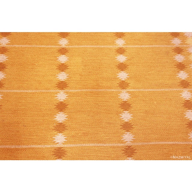 Gold Nazmiyal Collection Vintage Double-Sided Scandinavian Kilim Rug For Sale - Image 8 of 8