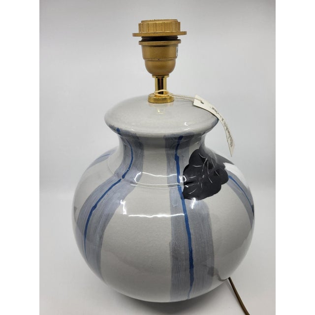 French Ceramic Lamp by Hubert Olivier, 1980s For Sale - Image 9 of 12
