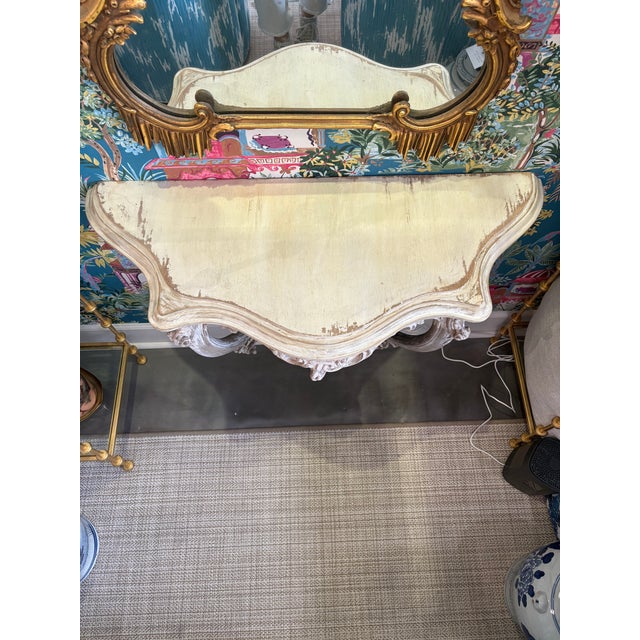 Louis XV Style Console Demi Lune Circa 1900 For Sale - Image 4 of 6