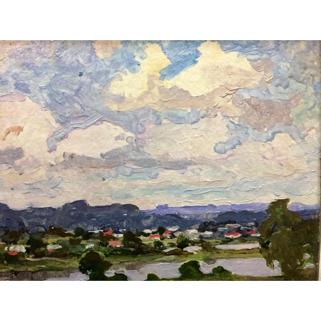 Impressionist 1970s Oil Painting the Freshness of the Natural Korostelev Vladimir Alexandrovich For Sale - Image 3 of 11