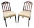 Pair of Edwardian Stained Oak and Upholstered Side Chairs, Circa 1900s For Sale