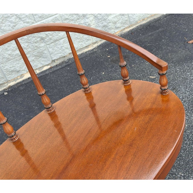 Wood Ruder Brothers New York Duncan Phyfe Style Mahogany Writing Desk For Sale - Image 7 of 17