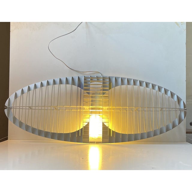 Futurist Elliptical Pendant Lamp by Alberto Meda & Paolo Rizzato for Luceplan, Italy, 2000s For Sale - Image 3 of 14