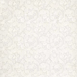 Morris & Co Pure Bachelors Button Embroidery Fabric in Grey Blue - a Sample For Sale