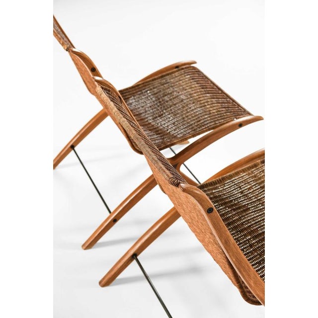 Brown Easy Chairs in Beech and Rattan by Peter Hvidt, 1959, Set of 2 For Sale - Image 8 of 12