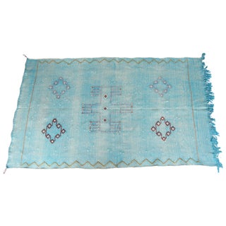 Moroccan Cactus Silk Carpet - 2′11″ × 4′11″ For Sale